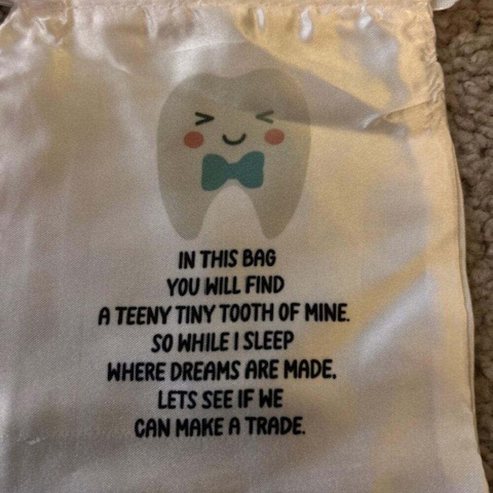 Tooth Fairy Bag With Bow Tie - NWT